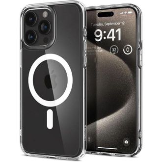 Spigen Funda De Tel&eacute;fono - Spigen - Ultra Hybrid Magfit - Blanco - Protecci&oacute;n Antichoque - Compatible Con Magsafe