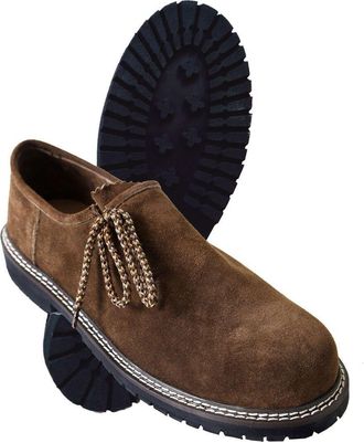 Generic Mens Bavarian Shoes Traditional Leather German Shoes Outfit Oktoberfest Costume Brown Size UK6 - UK13 (Brown, UK Footwear Size System, Adult, Men, Num