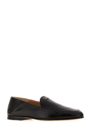 Tod's Womens Black Leather Loafers Nero Scarpe Stringate Lace-up Shoes