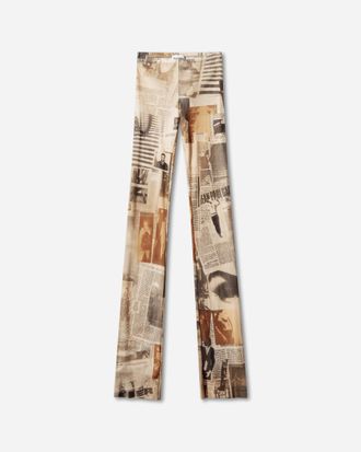 Jean Paul Gaultier Women s Journal Pants Ecru