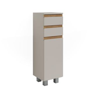 Vicco Armario Mediano J-shape, Cachemira/artesanal, 30 X 95 Cm Con 2 Cajones, Vicco