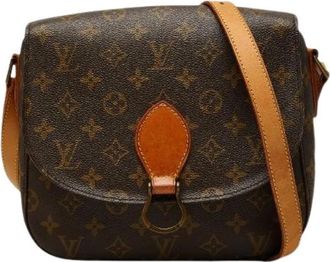 Louis Vuitton Pre-owned Saint Cloud GM Monogram Schoudertas - Dames - Vintage Schoudertas - Bruin - ONE Size - Leer - Vintage