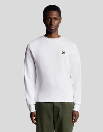 Lyle & Scott Lyle And Scott Mens Cotton Crew Neck Sweatshirt - White - Size: 34