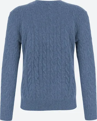 Polo Ralph Lauren Cable-Knit Wool and Cashmere Sweater - Blue