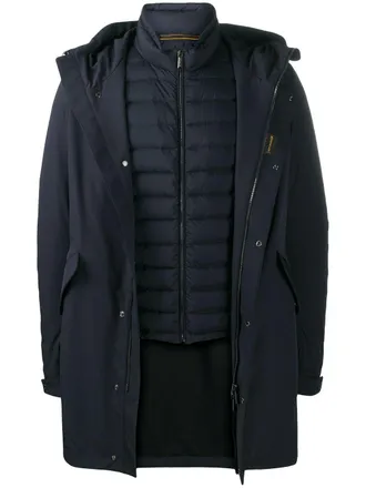 Moorer Gorzano-GS 3-in-1 parka - men - Feather Down/Polyamide/Polyamide/Spandex/Elastane - 48 - Blue