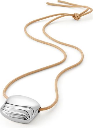 JENNY BIRD Rue Pendant Rope Necklace in High Polish Silver at Nordstrom