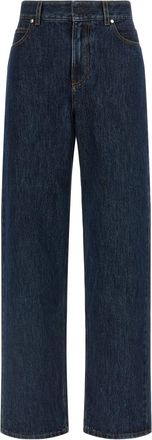 Fendi Ff Jeans Blu-Donna