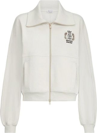 Brunello Cucinelli White Cotton Sweatshirt