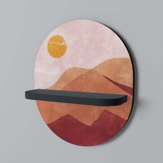 OEM Estante Ovalado Luminous Sunlight Negro