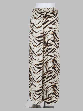 Ganni Tiger-Stripe Satin Trousers