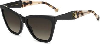 Carolina Herrera HER 0374/S Zonnebril - Dames - Zonnebrillen - Zwart - 59 MM - Accessoires