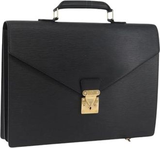 Louis Vuitton Pre-owned Epi Leather Aktetas - Dames - Vintage Handtas - Zwart - ONE Size - Leer - Vintage