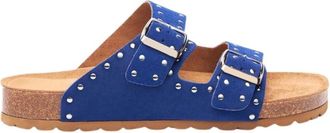 Scarosso Delilah Slippers - Dames - Sandalen - Blauw - 40 EU - Su&egrave;de - Schoenen