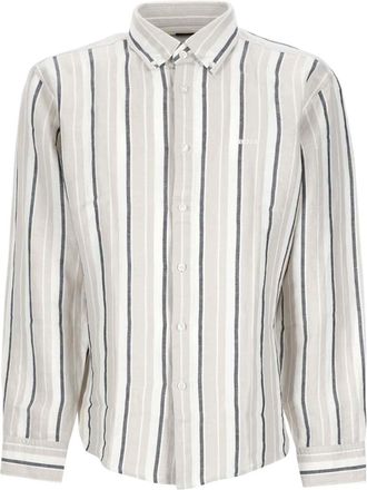 HUGO BOSS Grey Regular Stripes Shirt
