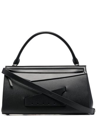 Maison Margiela Snatched leren shopper - Zwart