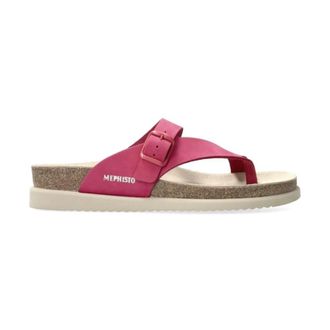 Mephisto Paarse dameslide sandaal Helen - Dames - Slippers - Paars - 35 EU - Schoenen