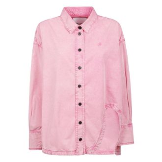 The Attico Dames, Blouses & Shirts, Roze, Maat: 2XS Katoen