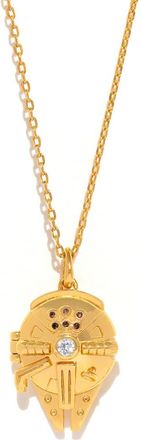 Girls Crew Star Wars Millenium Falcon Locket Necklace in Gold at Nordstrom