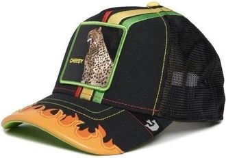 Goorin Brothers Luipaardprint Truckerpet Zwart - Heren - Petten - Zwart - ONE Size - Accessoires