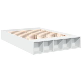 Berkfield Home Modern Bed Frame without Mattress White 150x200 cm King Size