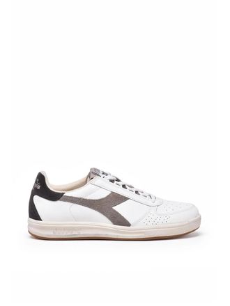 Diadora White Dove Leather Polyester B. Elite Sneakers