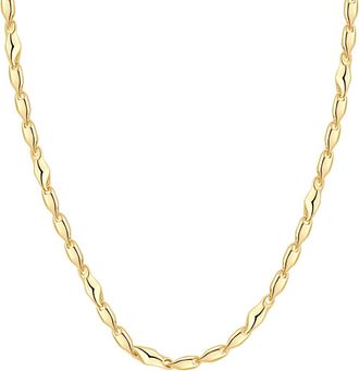 Pompeii3 14k Yellow Gold Womens 24 Chain Necklace 17 Grams 4mm Thick
