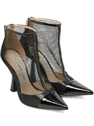 Jimmy Choo London Kix patent-leather boots - Black