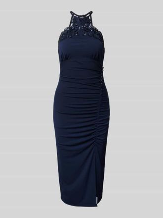 Lipsy Cocktailkleid mit Paillettenbesatz in Marine, Gr&ouml;&szlig;e 40