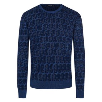 Dsquared2 Sweatshirts & Hoodies - Heren - Truien - Blauw - Maat: XL