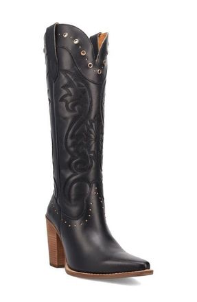 Dingo Rock N Rebel Knee High Western Boot in Black at Nordstrom, Size 10