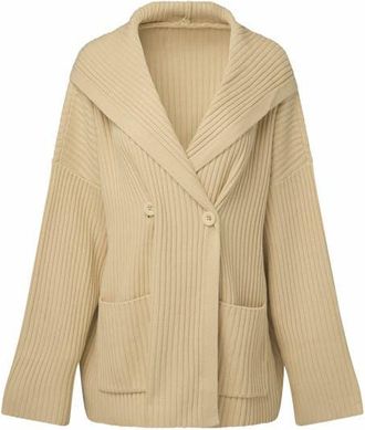 WeWoreWhat Double Breasted Cardigan in Wheat at Nordstrom, Size X-Small