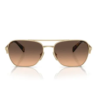 Prada Sunglasses Pra50 S Zvn50 C Gold/Gradient Brown Women