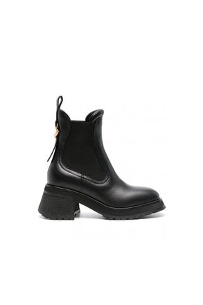 Moncler WOMENS GIGI CHELSEA ANKLE BOOTS Size: 39, colour: BLACK