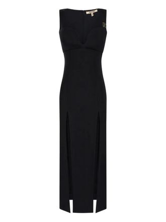 Roberto Cavalli jersey midi dress - women - Viscose/Elastane/Acetate/Silk - 44 - Black