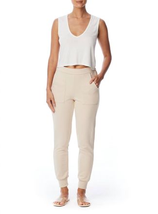 LBLC The Label Tarah Pocket Sweatpant In Sand