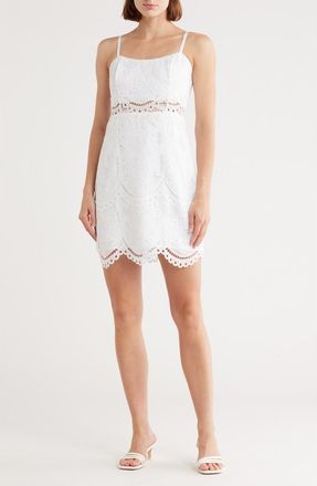 Lilly Pulitzer Risette Lace Dress in Resort White Palms at Nordstrom Rack, Size 16