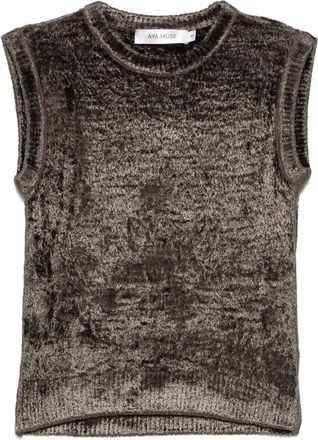 Aya Muse Donna, Top, Grigio, S, new