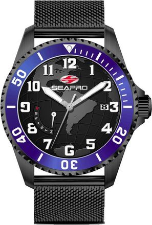 Seapro Voyager Black Dial Mens Watch SP4762