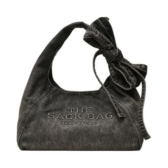 Marc Jacobs Shoulder Bags, female, Black, Size: ONE SIZE Bow Top Handle Bag