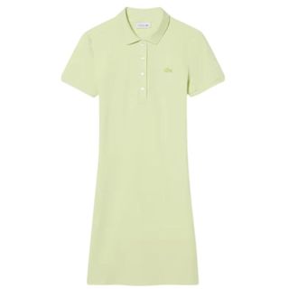 Lacoste Slim Fit Stretch Mini Piqu&eacute; Polo Dress - female - Lacoste - Short Dresses - Green - XL - Dresses