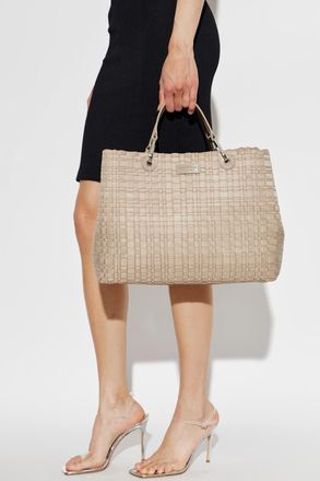 Emporio Armani Bag With Logo Patch, Womens, Beige