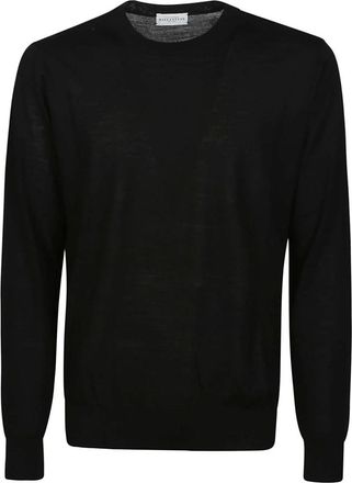 Ballantyne Sweatshirts - Heren - Sweatshirts - Zwart - L - Wol - Hoodies & sweatvesten