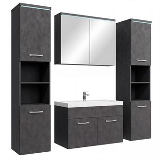 Badplaats Badplaats Mueble De Ba&ntilde;o Paso Xl 80 X 40 Cm - Gris Oscuro - Mueb