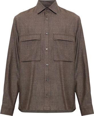 Paul & Shark Camisa con bolsillos - Shirts - Hombre - Marr&oacute;n - XL