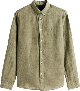 Tommy Hilfiger Hombre, Camisas, Verde, Talla: L