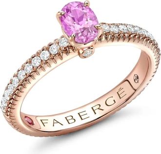 Fabergé 18kt roségouden Colours Of Love ring - Roze