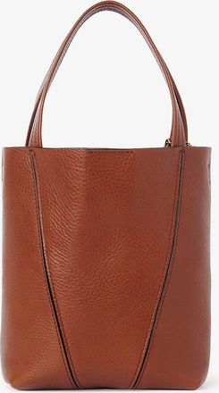 Chlo&eacute; Womens Leather Crossbody Bag Spin Brown Shoulder