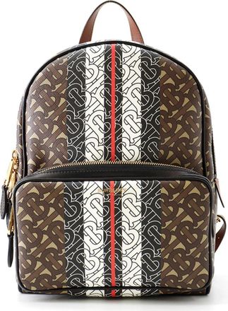 Burberry Brown Multi-Color Pvc Leather Backpack (Pre-Owned)