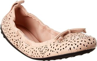 Tod's TodS Gommino Studded Leather Ballerina Flat