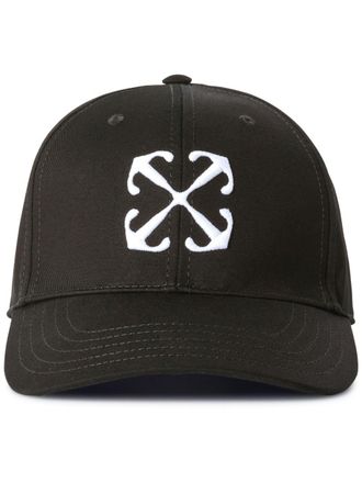 Off-white Arrows-embroidered cap - men - Cotton - M - Black